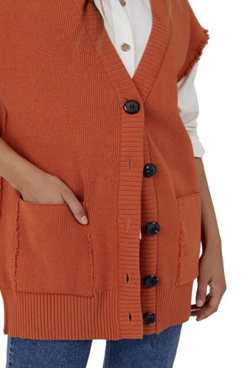 FREE PEOPLE Oakleigh Rib Vest Jacket MSRP $98