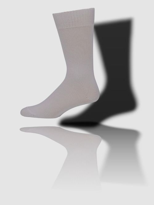 $25 Neiman Marcus Men's White Casual Cotton-Blend Knit Dress Socks Shoe 8-12