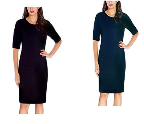 Mario Serrani Italy Women's Elbow Sleeve Knit Dress 