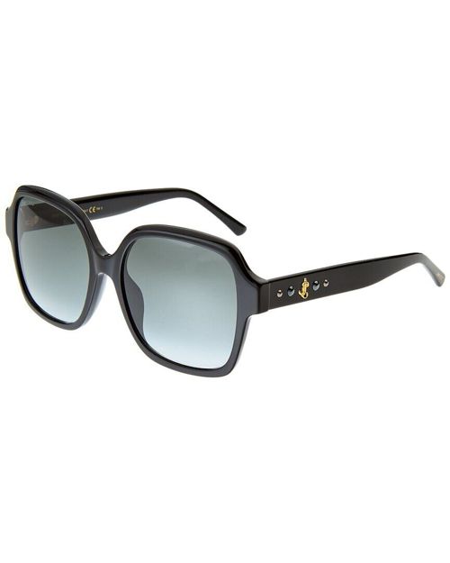 Jimmy Choo Women's Rella/G/S 55Mm Sunglasses Women's Black