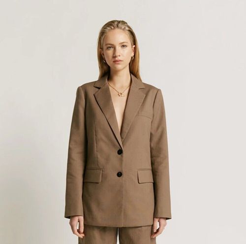 Designer Friend Of Audrey Loreo Blazer Cashew 21JK004CAS MSRP $319.95