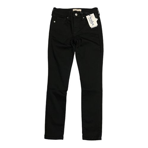 NWT GAP True Skinny Jeans 26S-28S Black Stretch #788045