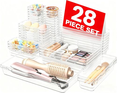 Military-Grade Makeup & Bathroom Drawer Organizer - Holds 177 Items