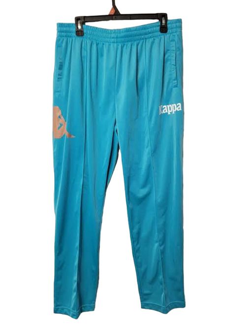 Kappa Blue Straight Leg Stretch Drawstring Men's Track Pants Size 2XL NWT