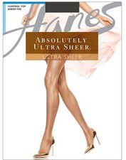Hanes Absolutely Ultra Sheer Pantyhose Control Top Toe Stockings Nylon Hosiery
