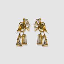 $350 Eddie Borgo Women's 12k Yellow Gold Apollo Stud Earrings