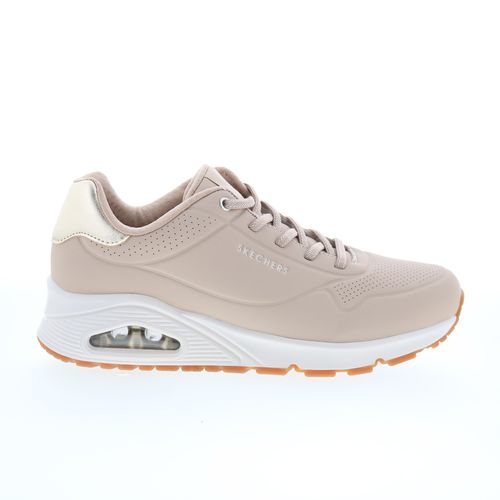 Skechers UNO - Shimmer Away 155196-NAT Womens Beige Lifestyle Sneakers Shoes