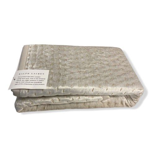 $285 Ralph Lauren Home Gray Pearl Norris Euro Sham 26"L x 26"W.