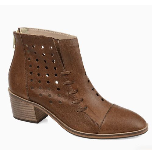 Women Journee Signature Ulima Leather Ankle Bootie Leather MSRP $180