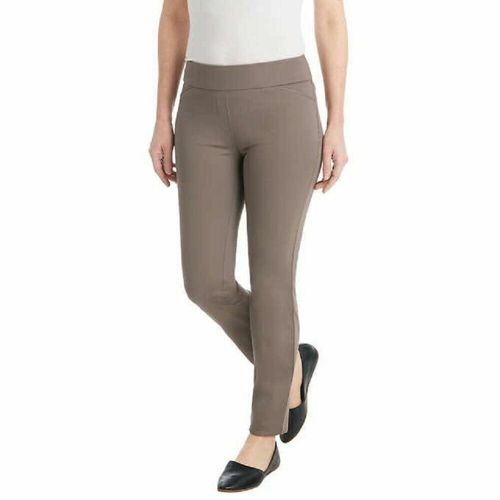 Dalia Women's Comfort fit Sits at Waist Slim Leg Stretch Pull On PantTruffle XXL
