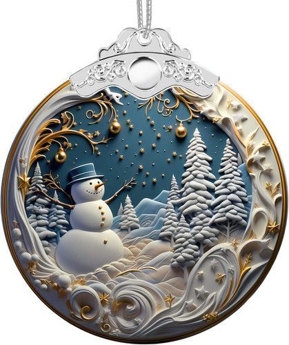 2025 Faux Stained Glass Christmas Ornaments - Unique Suncatchers for Gifts