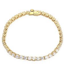 Swarovski Gold-Tone Plated Matrix Tennis Bracelet