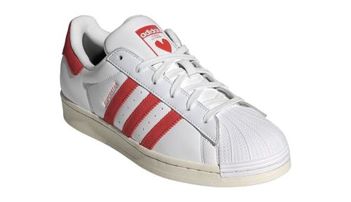 Women ADIDAS SUPERSTAR Lifestyle Athletic Shoes Sneakers White/Bright Red IG5958