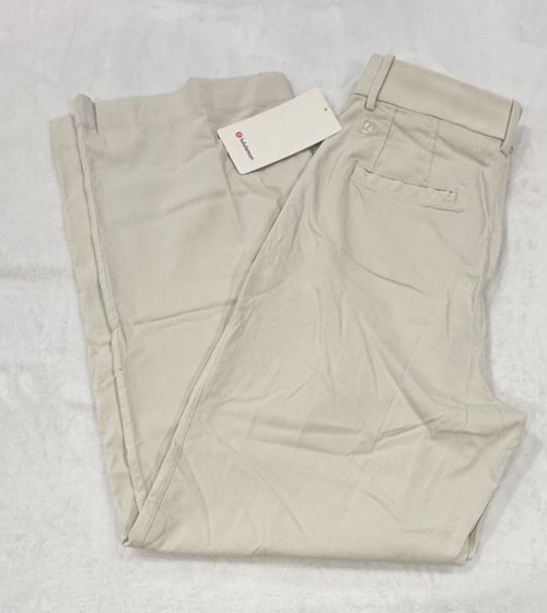 Lululemon Pleat Front High Rise Trouser Size 8 Regular 32" Bone