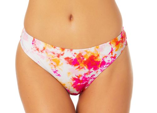 California Sunshine Women Tie Dye Bikini Swim Bottom, Pink, Sz S