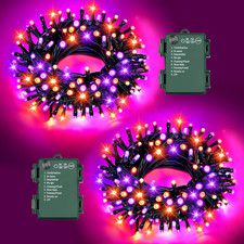 Halloween Lights String Total 100LED Battery Operated Outdoor 8 Modes with Timer