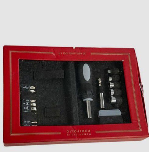 Perry Ellis Men's 19-Piece Home Tool Set Screwdriver Kit
