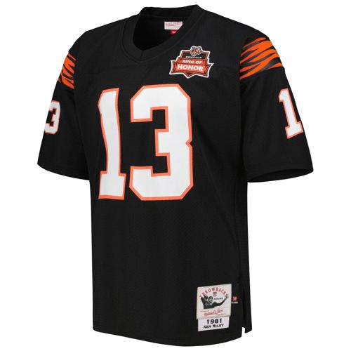 Mens Mitchell & Ness NFL DARK JERSEY BENGALS 1981 KEN RILEY