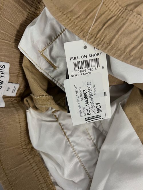 $35 And Now This Men's Beige Brushed Twill Drawstring Shorts Size XXL