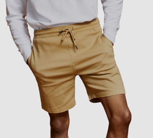 $35 And Now This Men's Beige Brushed Twill Drawstring Shorts Size XXL