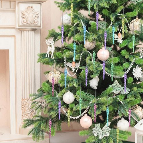 36 Pcs Pastel Candy Christmas Ornaments for Tree and Winter Decor