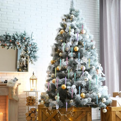 36 Pcs Pastel Candy Christmas Ornaments for Tree and Winter Decor