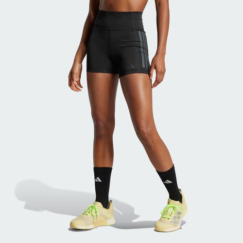 adidas women Optimé 3-Stripes 1/4 Short Leggings