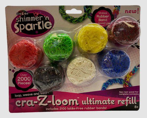 Cra-z-Art Kid's Shimmer 'n Sparkle Ultimate Refill Rubber Band Jewelry Set