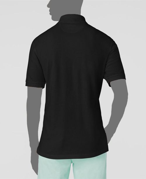 $40 Club Room Men's Black Classic Fit Stretch Polo Shirt Size Small