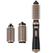 Uimoso Rotating Hair Dryer Brush Hot Air Styling Brush with 1.5" and 2" Head