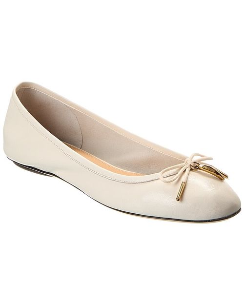 Chloé Iris Leather Ballerina Flat Women's Yellow 37