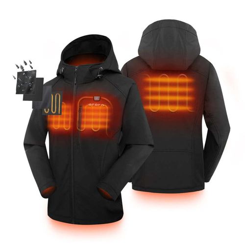 Ororo Womens Haze Blue Classic Heated Jacket Kit Large