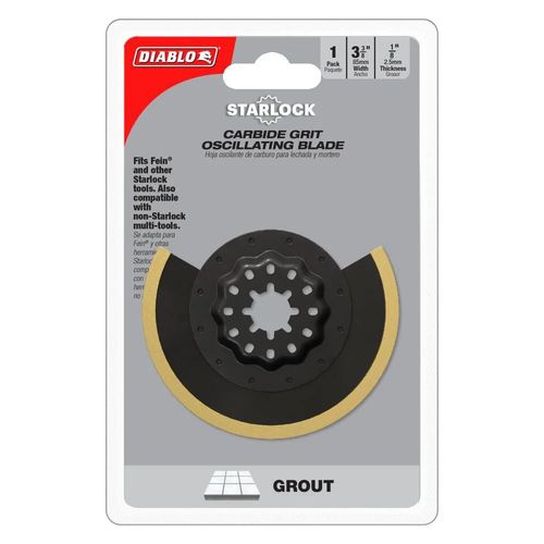 Diablo Tools 3-3/8In Starlock Carbide Grit Oscillating Blade For Grout