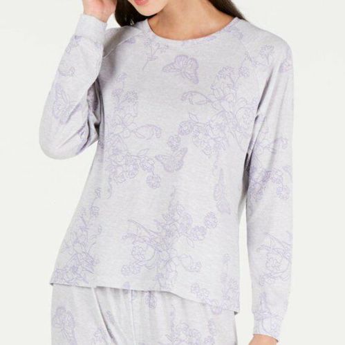 Charter Club Super-Soft Knit Pajama Top Only Flutt Butterfly  Size XXXL