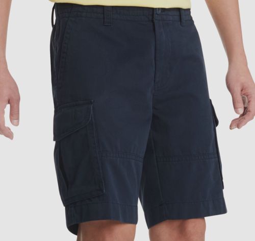 Tommy Hilfiger Men's Blue Multiple Pockets Regular-Fit Cargo Shorts Size 30W