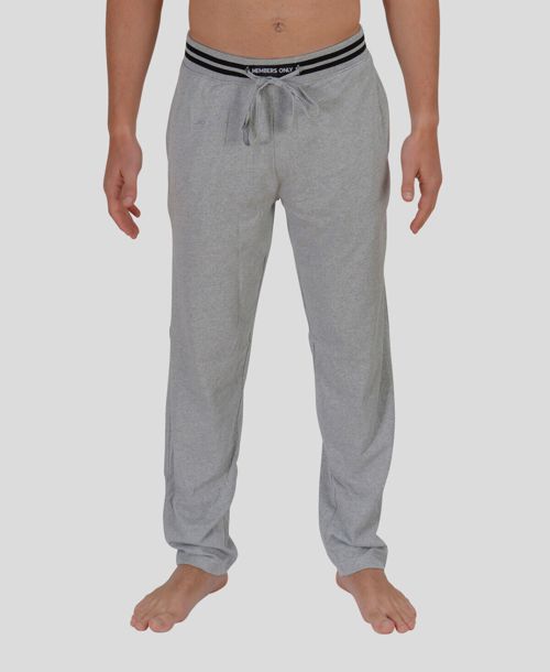 $35 Members Only Men Gray Cotton Jersey Knit Jogger Pant Sleepwear Size S