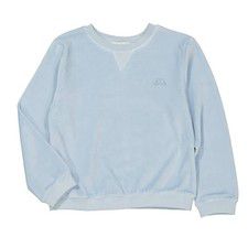 Marie Chantal Kids Dusty Blue Velour Sweater