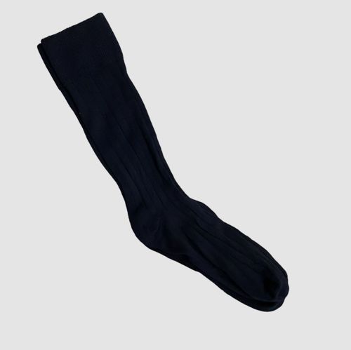 Neiman Marcus Men's Blue Core-Spun Mid-Calf Dress Socks Size 8-12