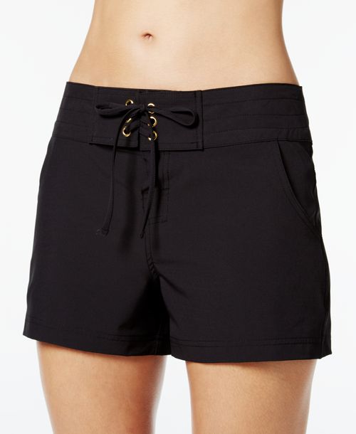 La Blanca 3" All Aboard Drawstring Board Shorts - Black