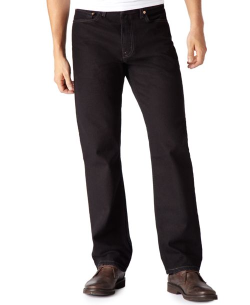 Levi's Men's Big & Tall 550 Relaxed Fit Non-Stretch Jeans - Black