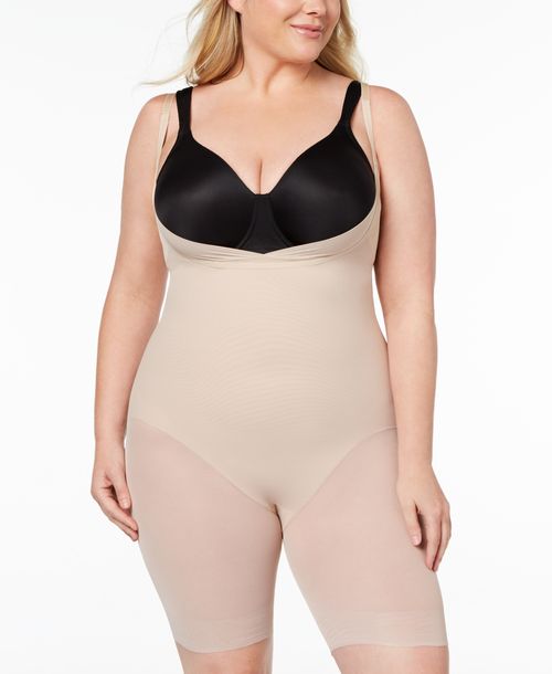 Miraclesuit Women's Sexy Sheer Extra Firm Wear Your Own Bra Thigh Slimmer 2781 - Warm Beige