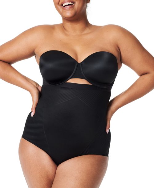 Spanx Women's Thinstincts High-Waisted Shaping Brief Underwear 10402R - Very Black
