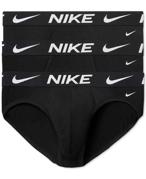 Nike Men's 3-Pack Dri-fit Essential Micro Hip-Brief - Black
