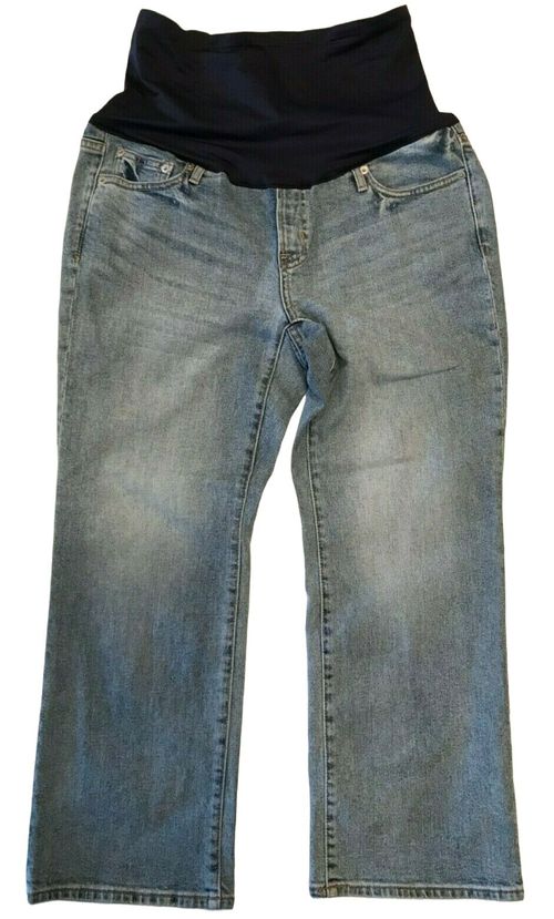 NWT GAP Maternity Crop Jeans Sz 2/26R-10/30R Light Wash #369950