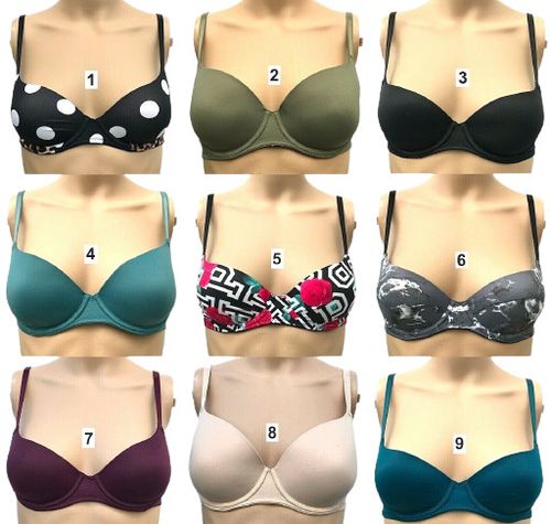 VICTORIAS SECRET PINK WEAR EVERYWHERE LIGHTLY LINED PADDED BRA 32A B C D DD NWT