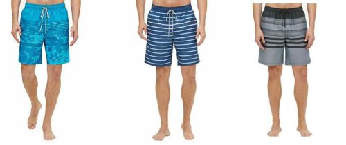 Kirkland Signature Men's Elastic Waistband Mesh Lined Swim Short Trunk