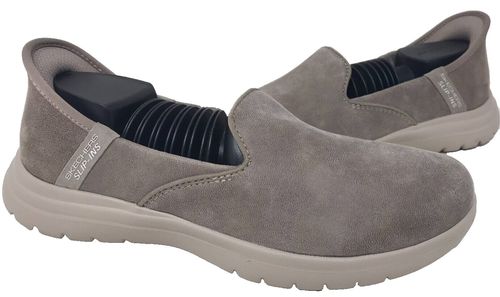 Skechers Women's Slip-Ins On The Go Flex Walking Shoes Taupe Size:6.5 122O