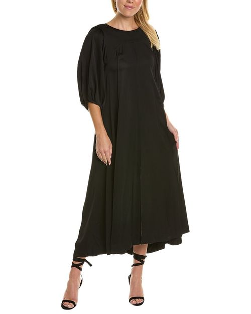 Rebecca Taylor Open Back Maxi Dress Women's Black Xs