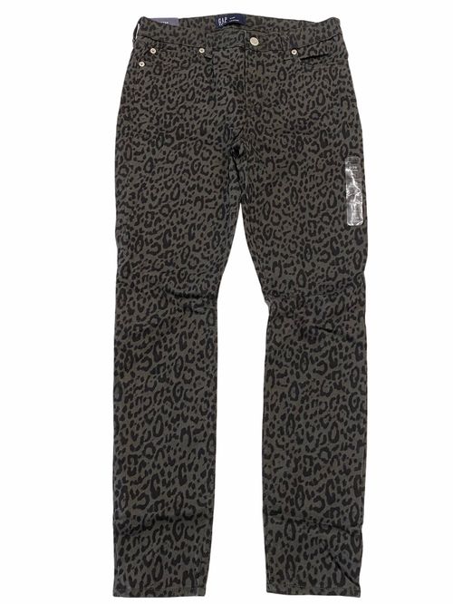 NWT GAP Women's Legging Jeans Sz 6/28-8/29 Gray Animal Print Stretch #513178