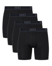 Hanes Moves Ultimate Men's Anti-Chafe Boxer Brief Underwear, Total Support